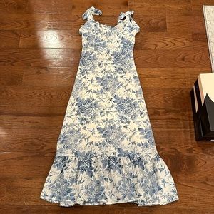 Blue Paisley Dress